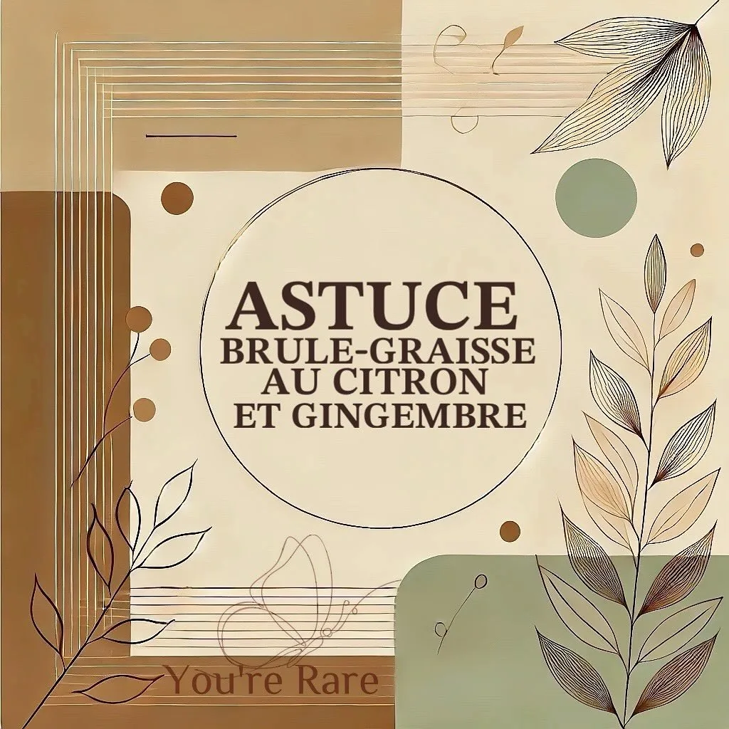 Astuce brûle-graisse : citron + gingembre