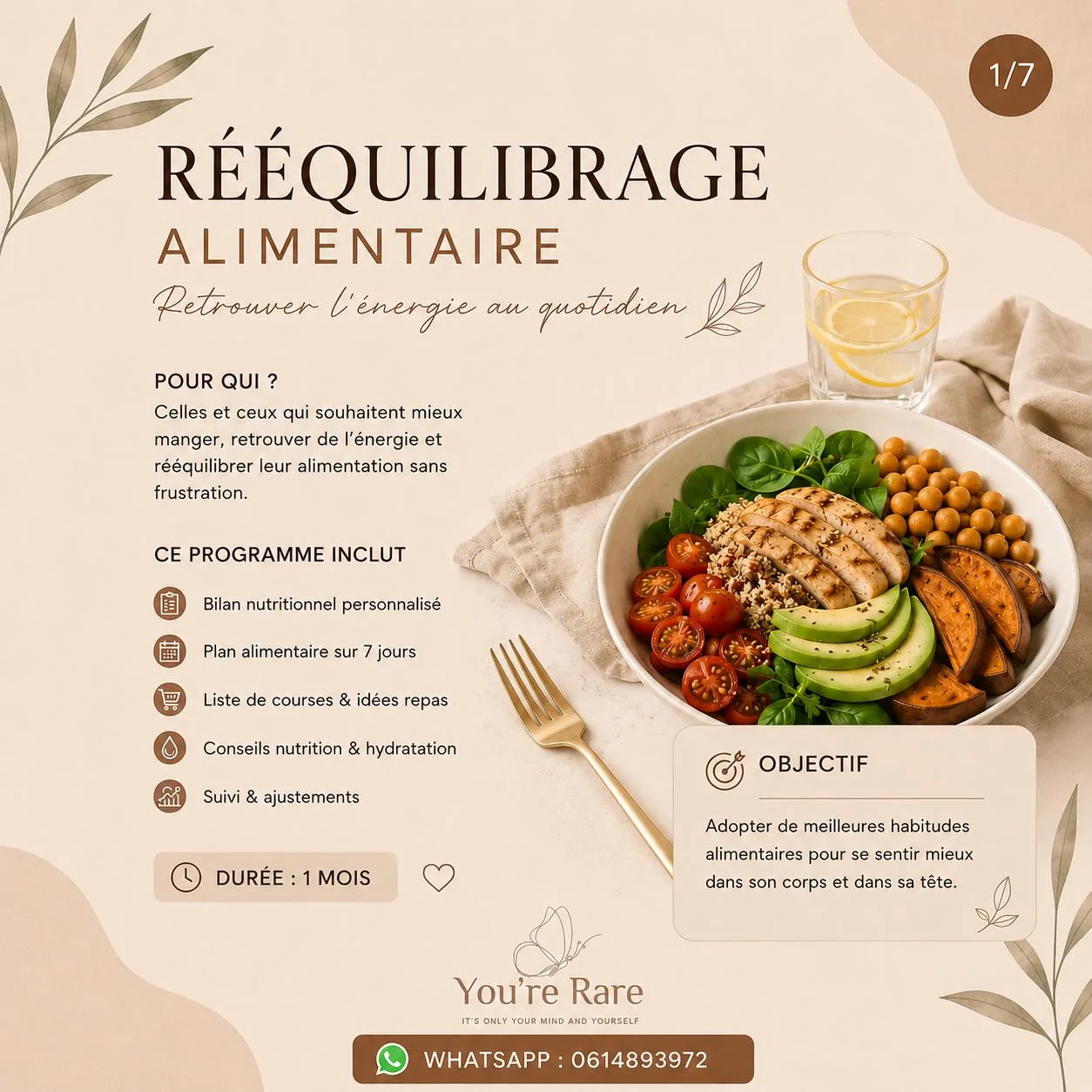 Programme Rééquilibrage alimentaire — Retrouver l'énergie au quotidien