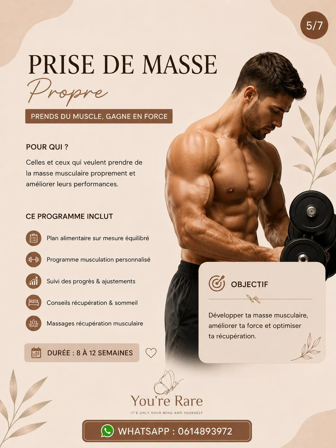 Programme Prise de masse propre — Prends du muscle, gagne en force