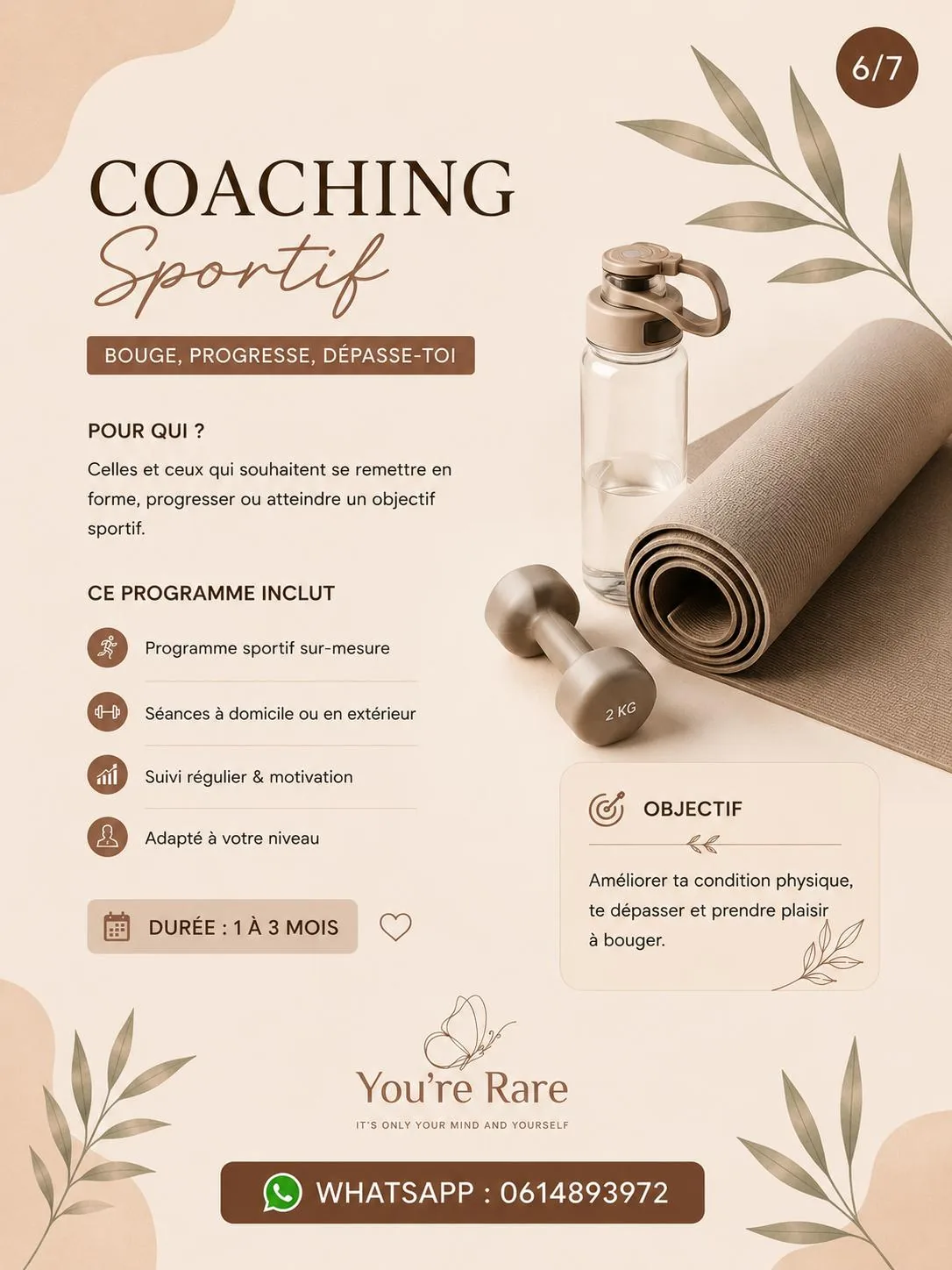 Programme Coaching sportif — Bouge, progresse, dépasse-toi